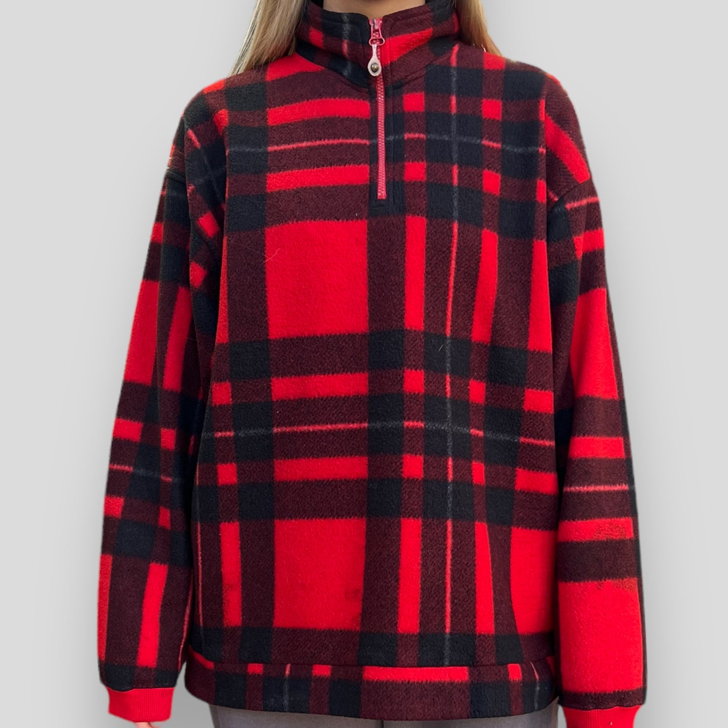 Bugle Boy Flannel Fleece Quarter Zip