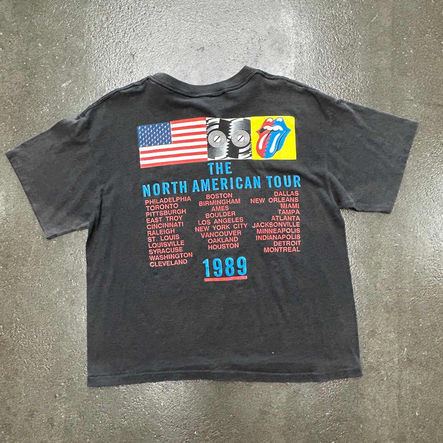 Vintage 1989 Rolling Stones The North American Tour Tee