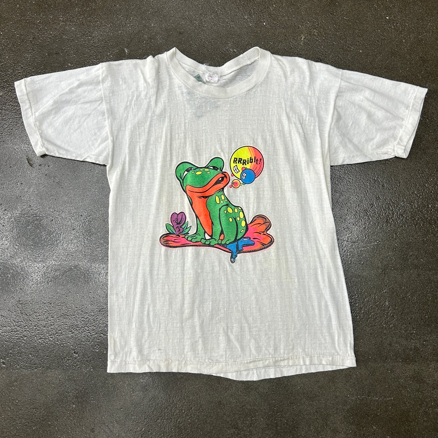 Vintage Neon Frog Graphic Tee