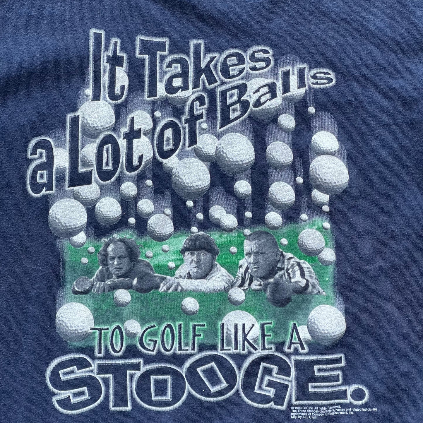 Vintage 1999 The Three Stooges Golf Tee