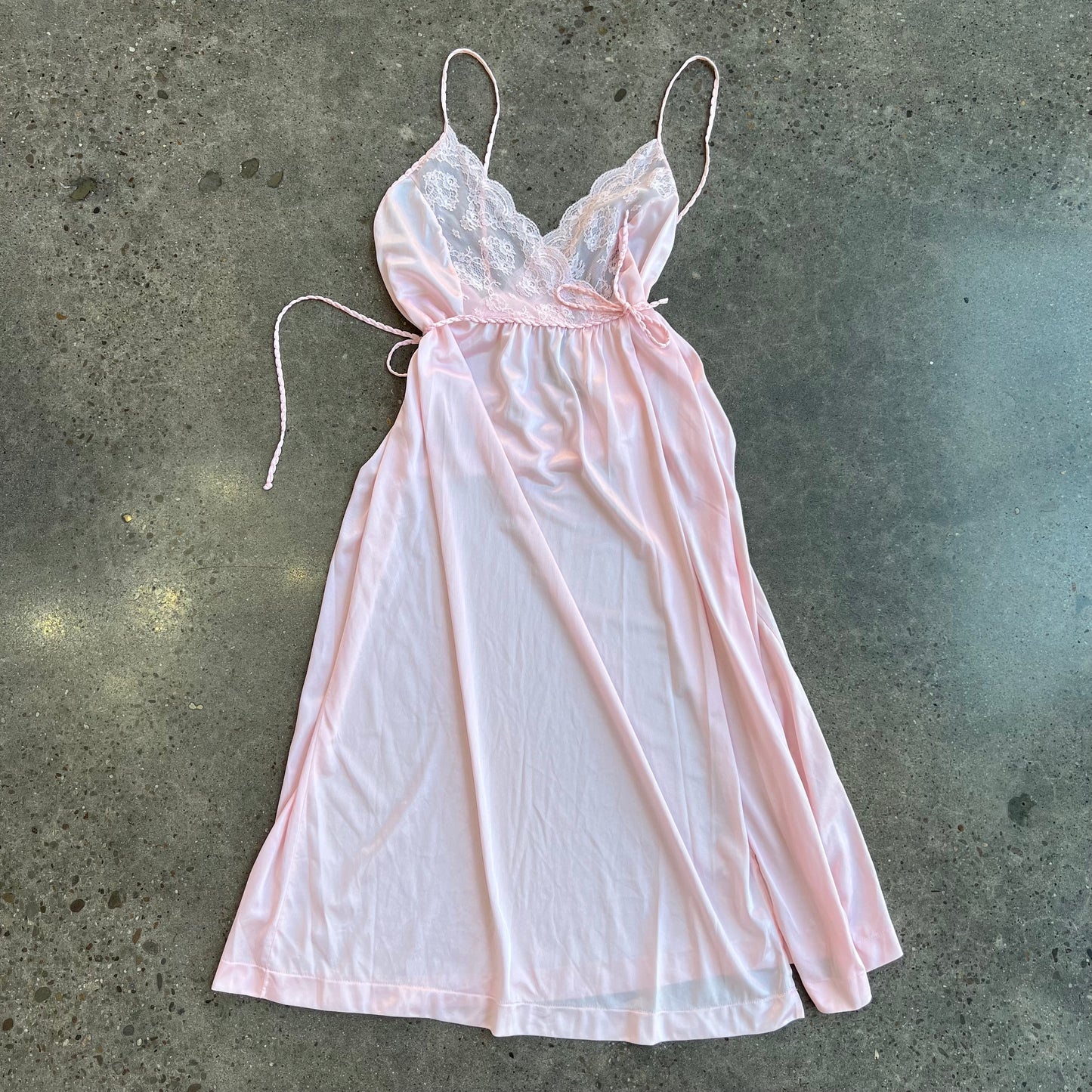 Vintage Pink Slip Dress