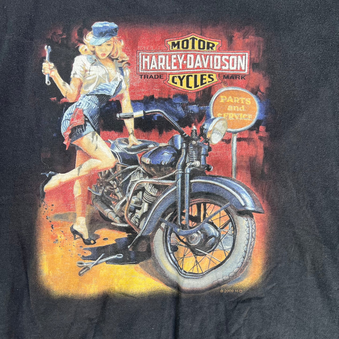 Vintage Harley Davidson Hot Metal Pittsburgh Tee