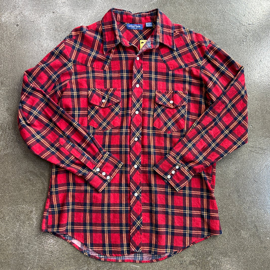 Vintage Spare Time Flannel Button Up