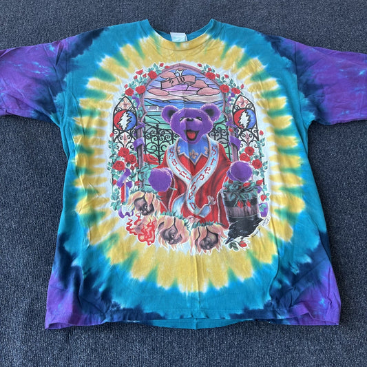 Vintage Grateful Dead Saint Stephen Tie Dye Liquid Blue Tee