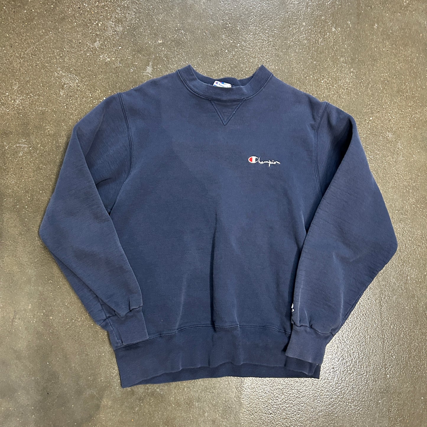 Vintage Champion Made In Usa Micro Logo Crewneck