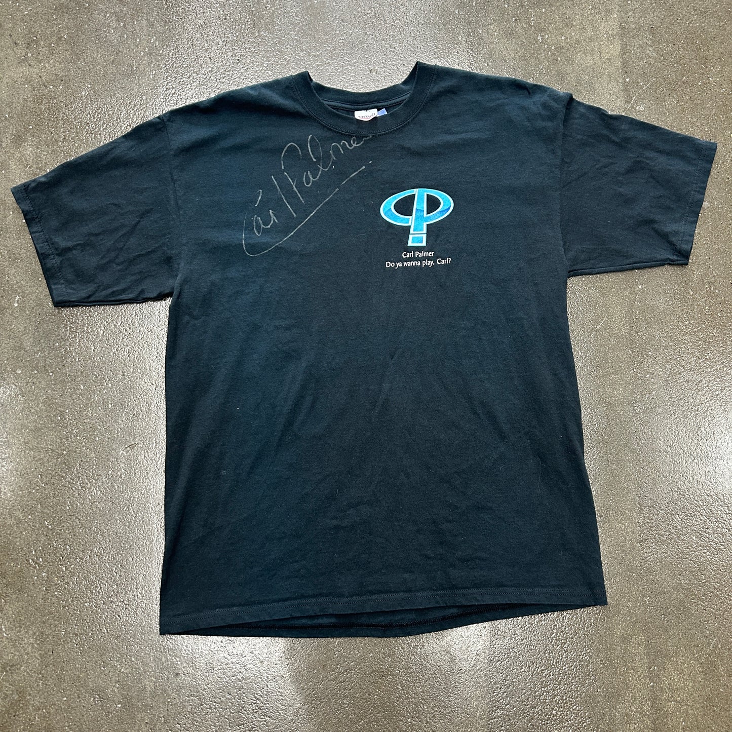 Vintage Carl Palmer Autographed Tee