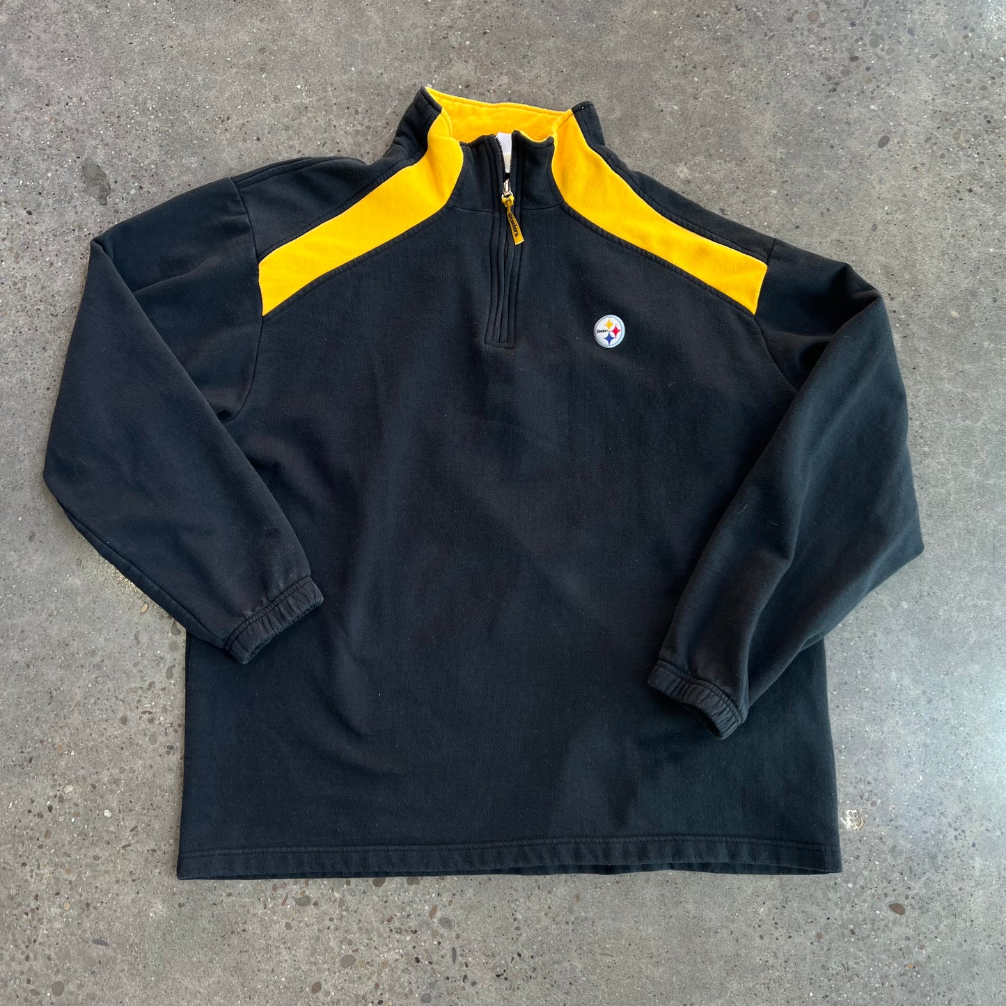 Vintage Steelers Logo NFL Quarter Zip