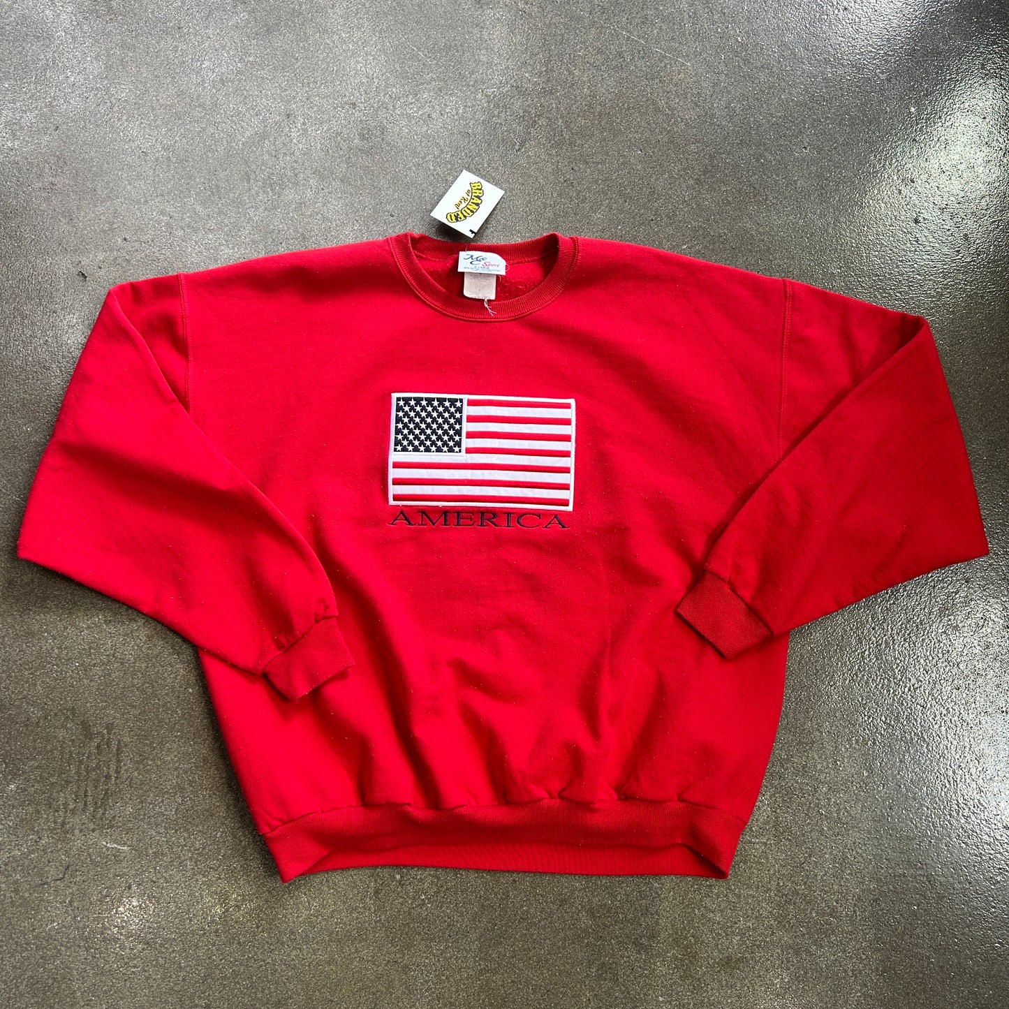 Vintage Sport American Flag Crewneck