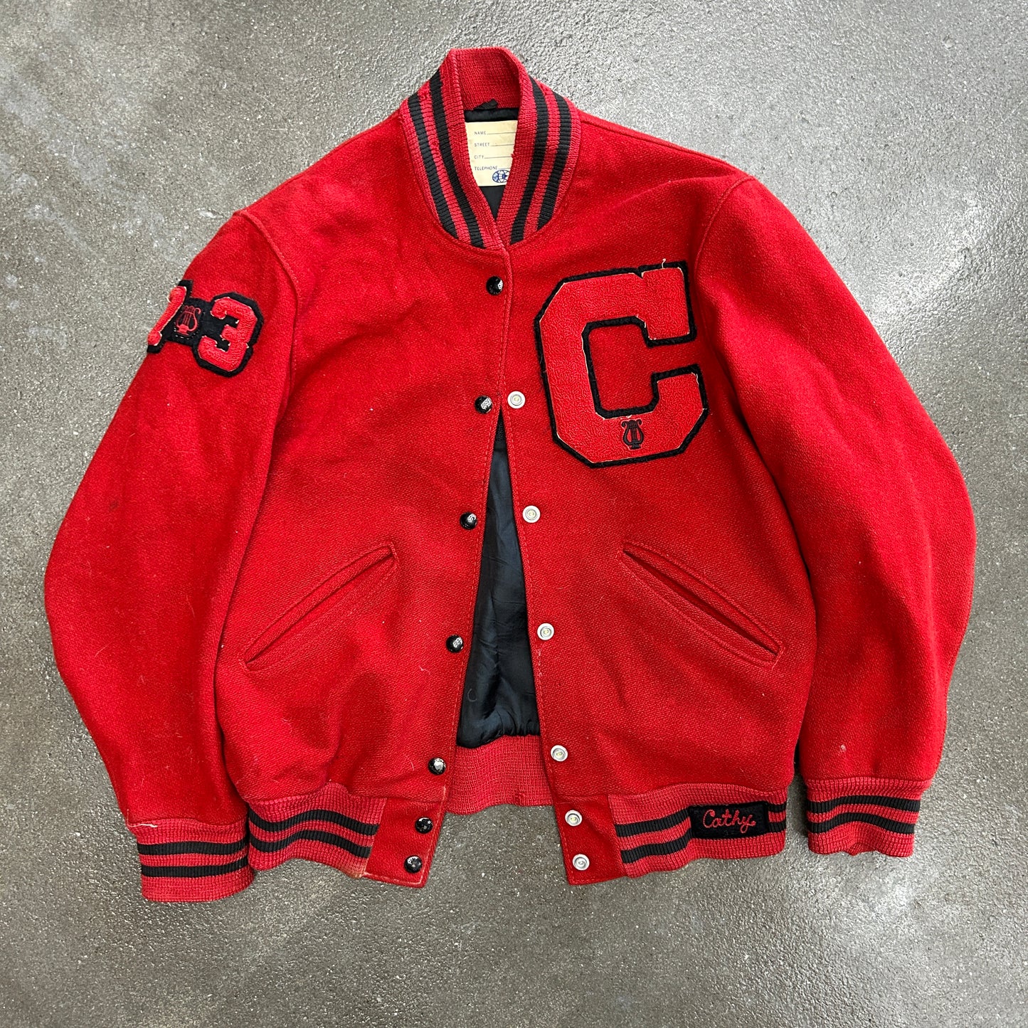 Vintage Canfield Band Letterman Jacket