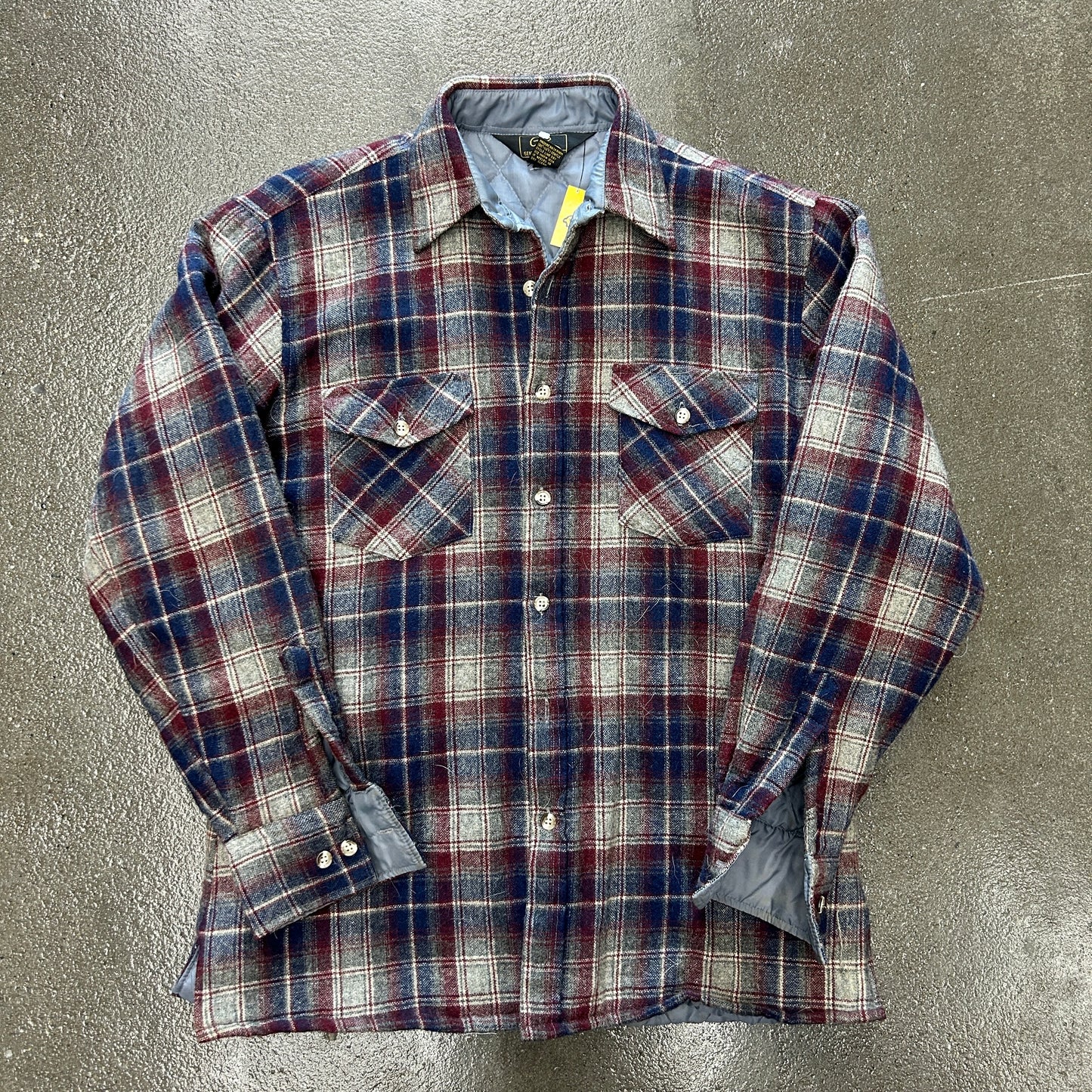 Vintage Gentlemen’s Row Quilted Wool Flannel