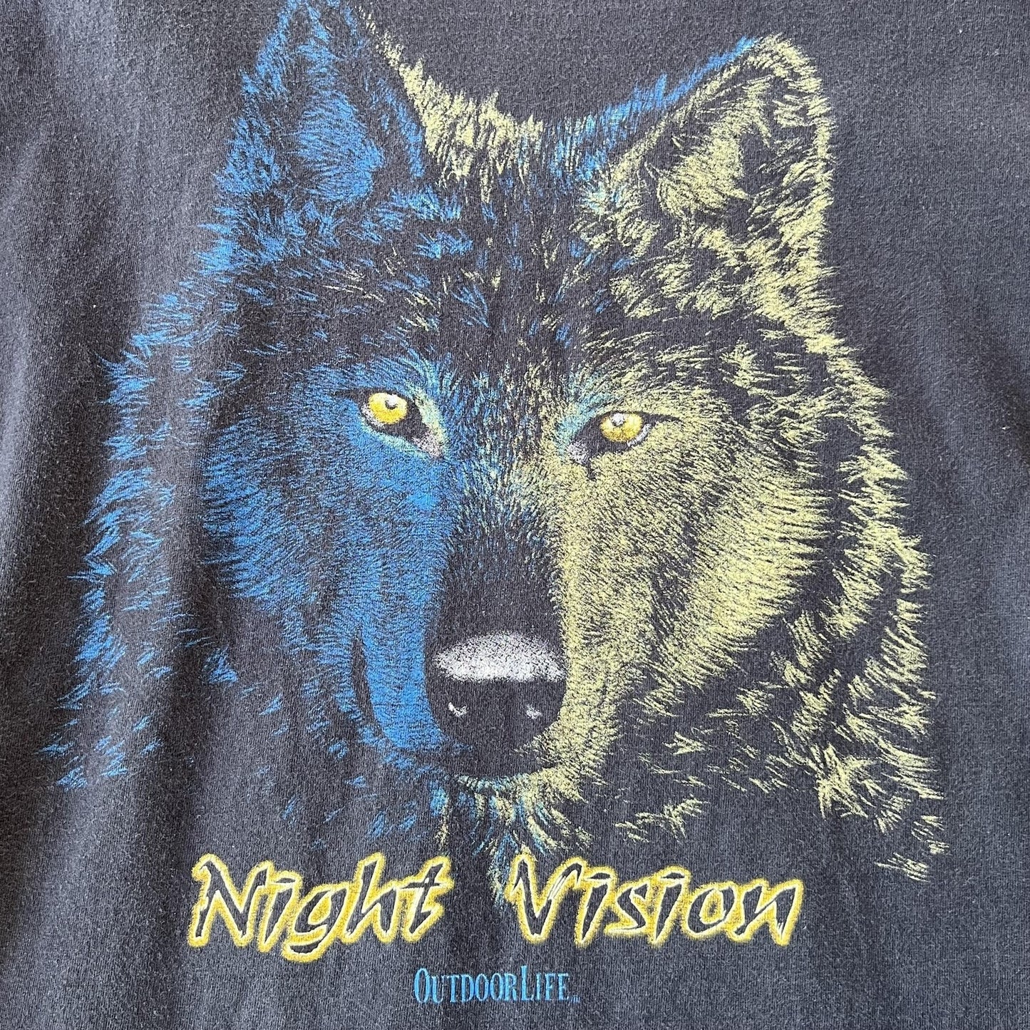 Vintage 90s Wolf Night Vision Tee