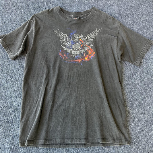 Vintage 2002 Harley Davidson Dragon Flame Tee