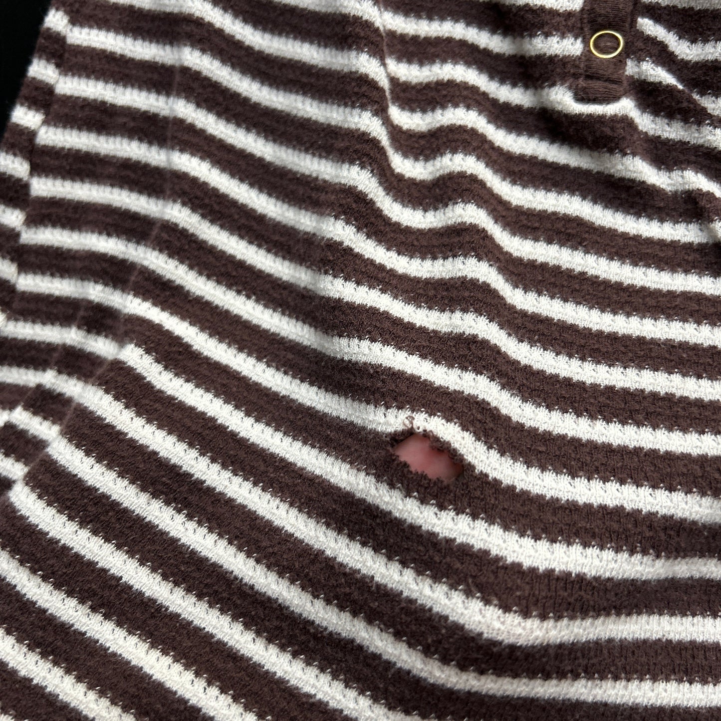 Vintage Southpole Striped Quarter Sleeve Top