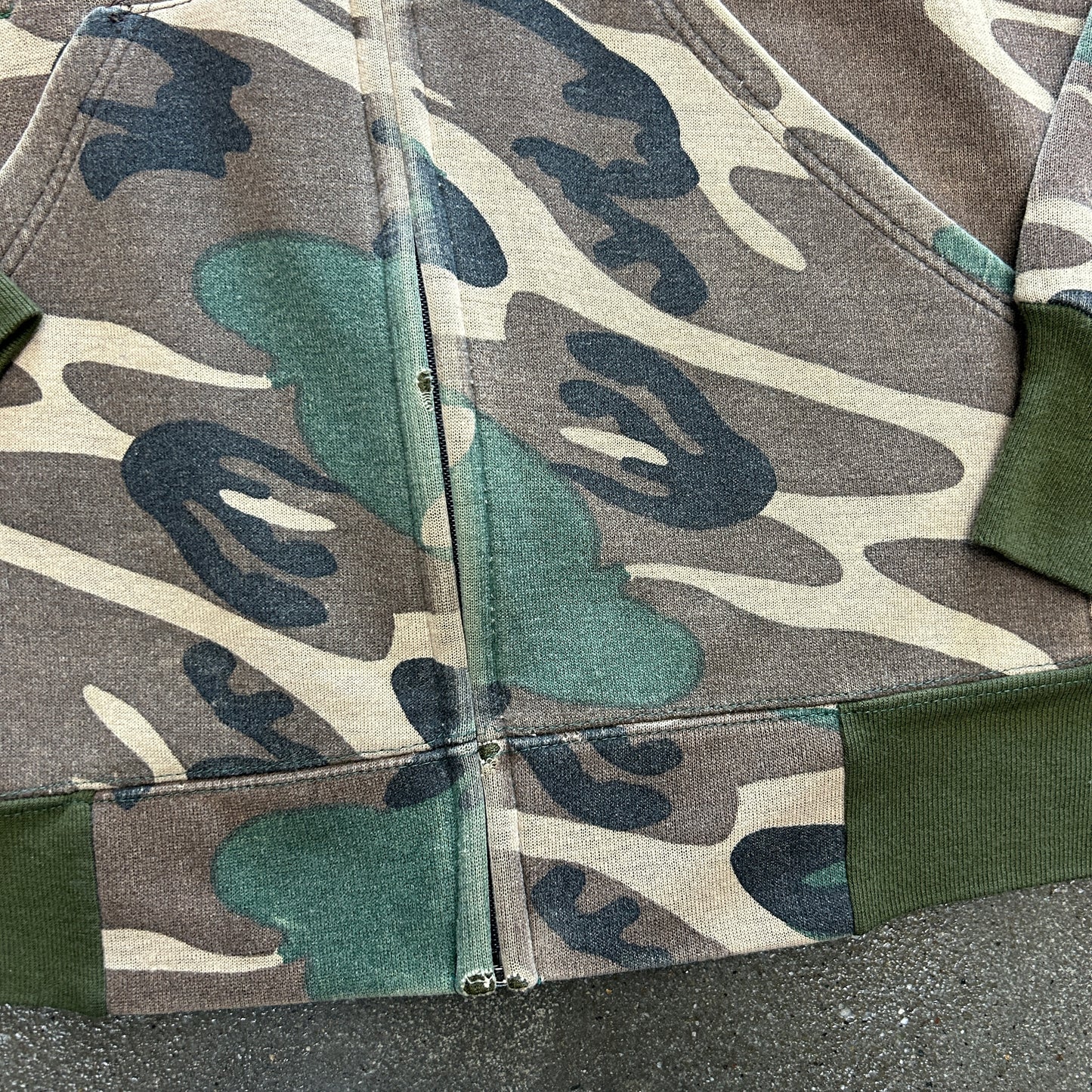 Vintage Camo Zip Up Jacket