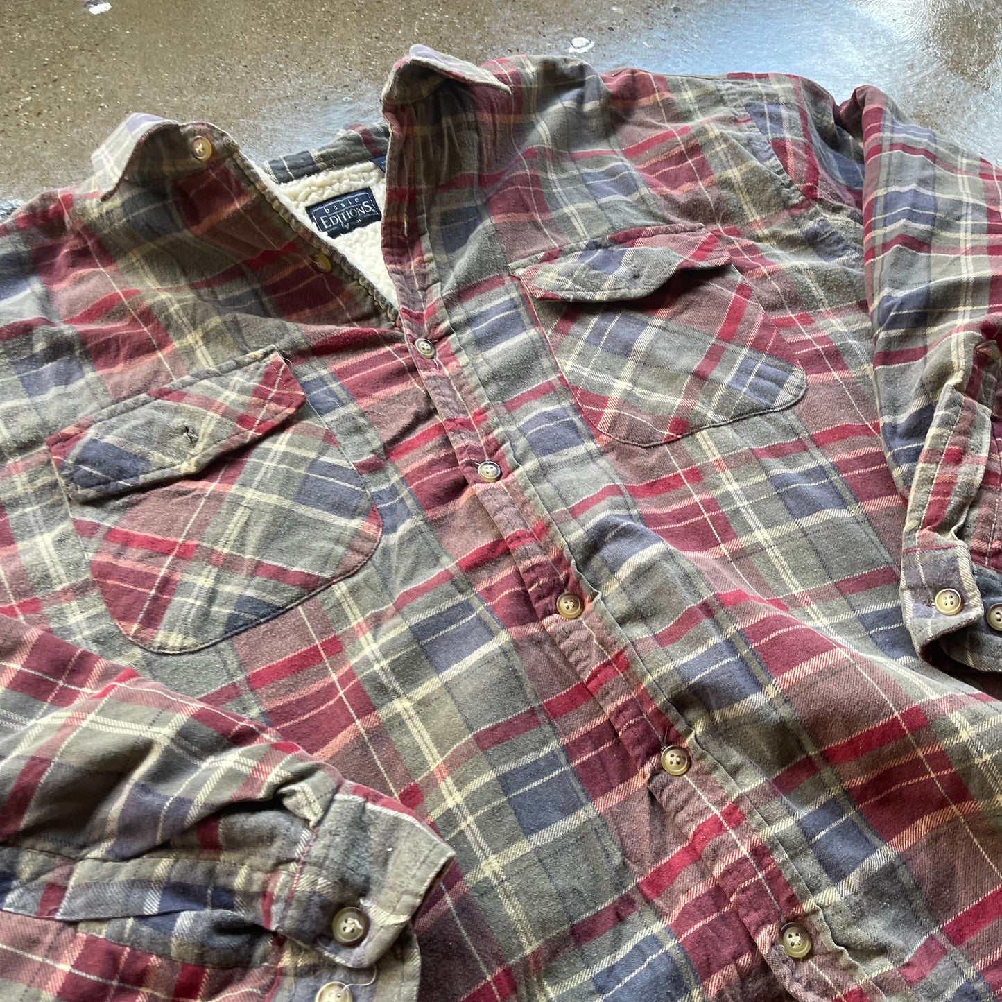 Vintage Basic Editions Fleece Lined Flannel