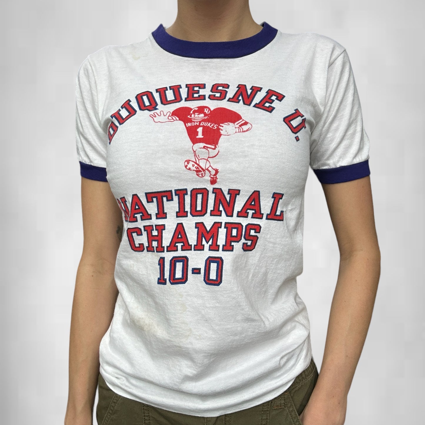 Vintage 1973 Duquesne University National Champs Tee