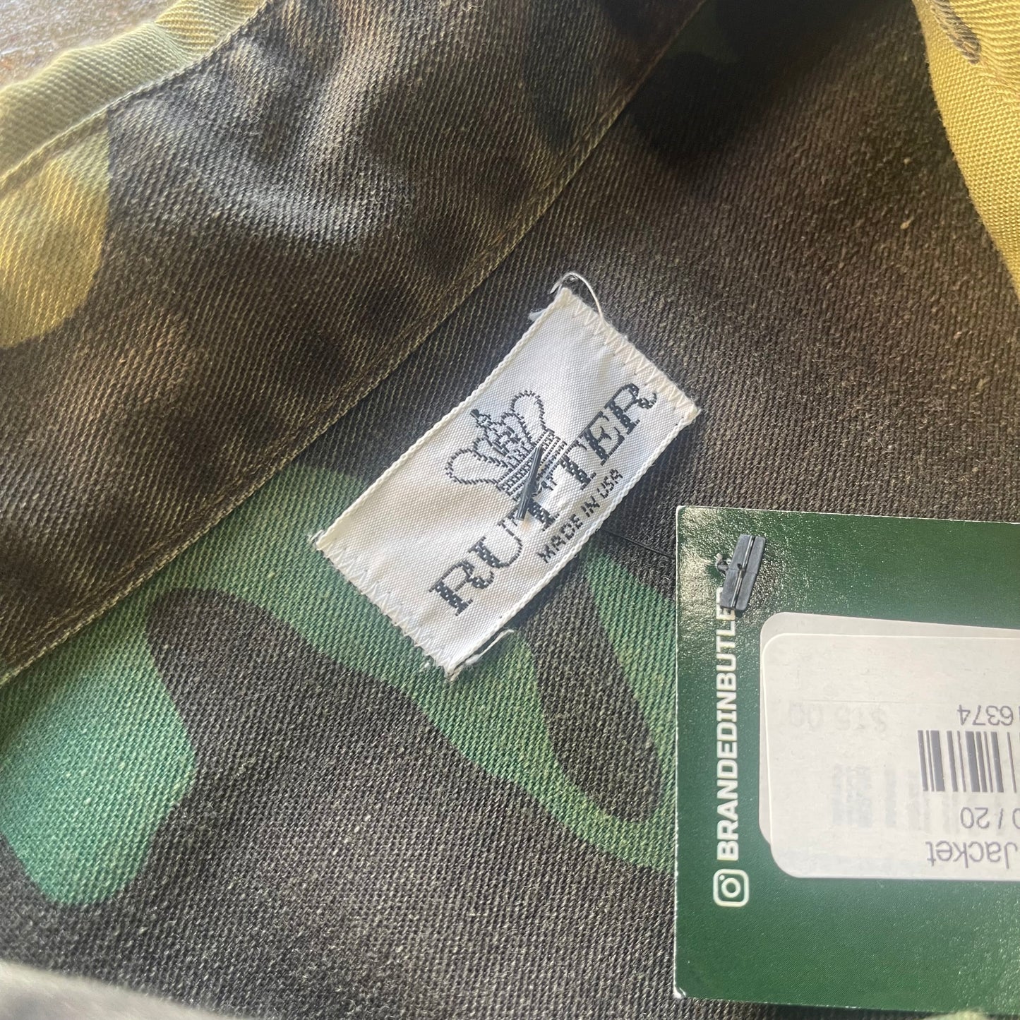 Vintage Rutter Camo Button Up