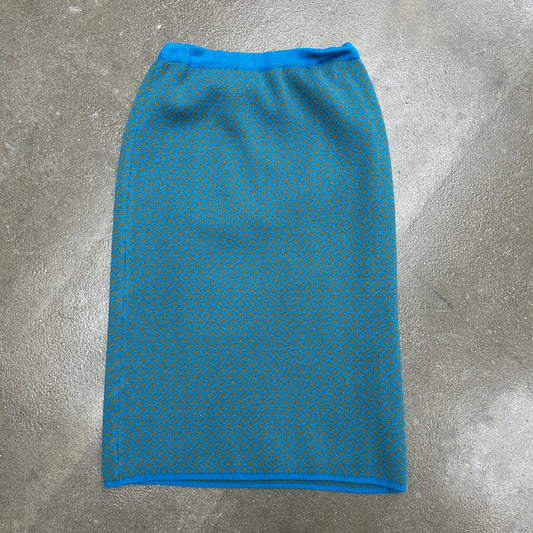 Vintage Wool Blend Knit Skirt