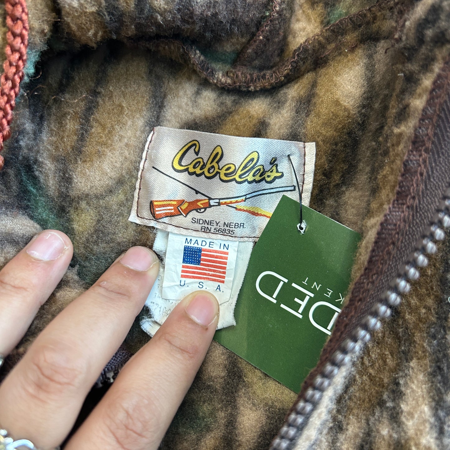 Vintage Cabela’s Fleece Camo Jacket