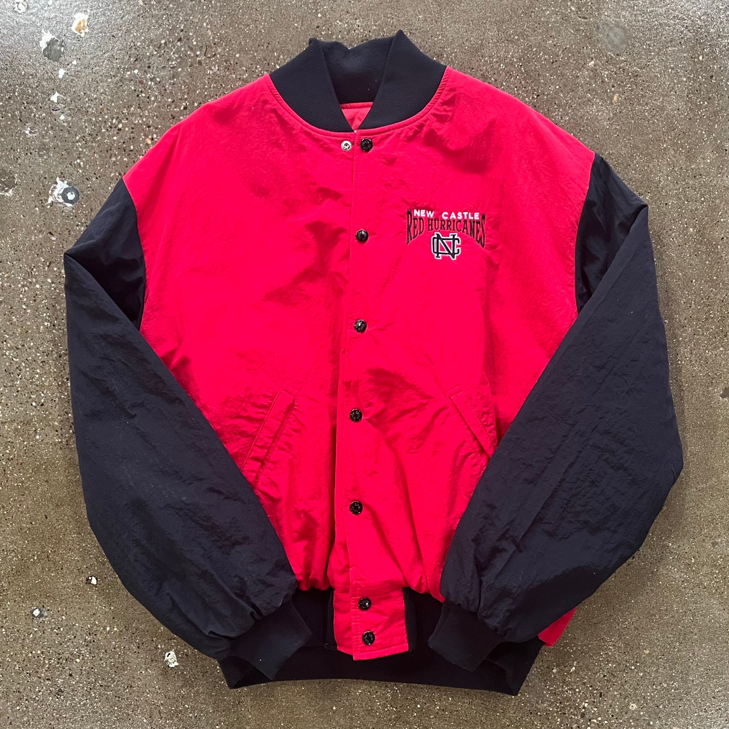 Vintage New Castle Red Hurricanes Jacket