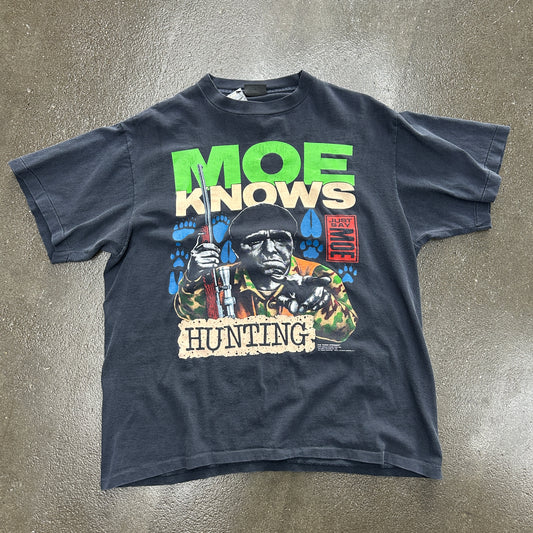 Vintage 90s Three Stooges Moe Knows Tee