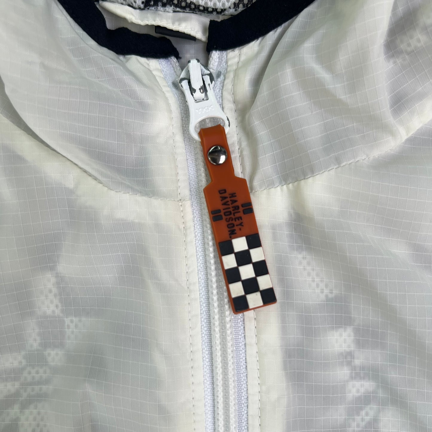 Vintage Harley Davidson Checkered Windbreaker