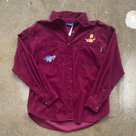 Vintage Winnie The Pooh Corduroy Button Up