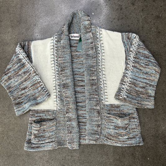 Vintage Trissi Stitched Cardigan