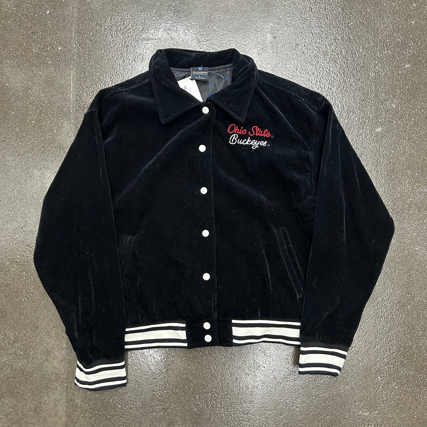 Vintage Ohio State Buckeyes Corduroy Bomber