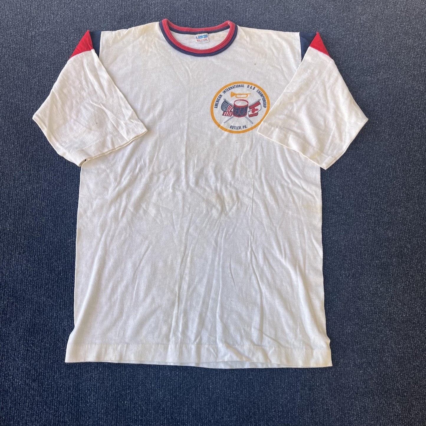 Vintage 80s Champion Ringer Marching Band Tee