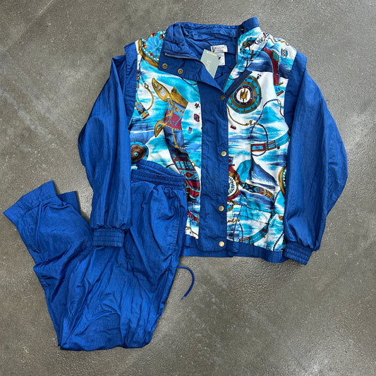 Vintage Lavon Windbreaker Jogger Set