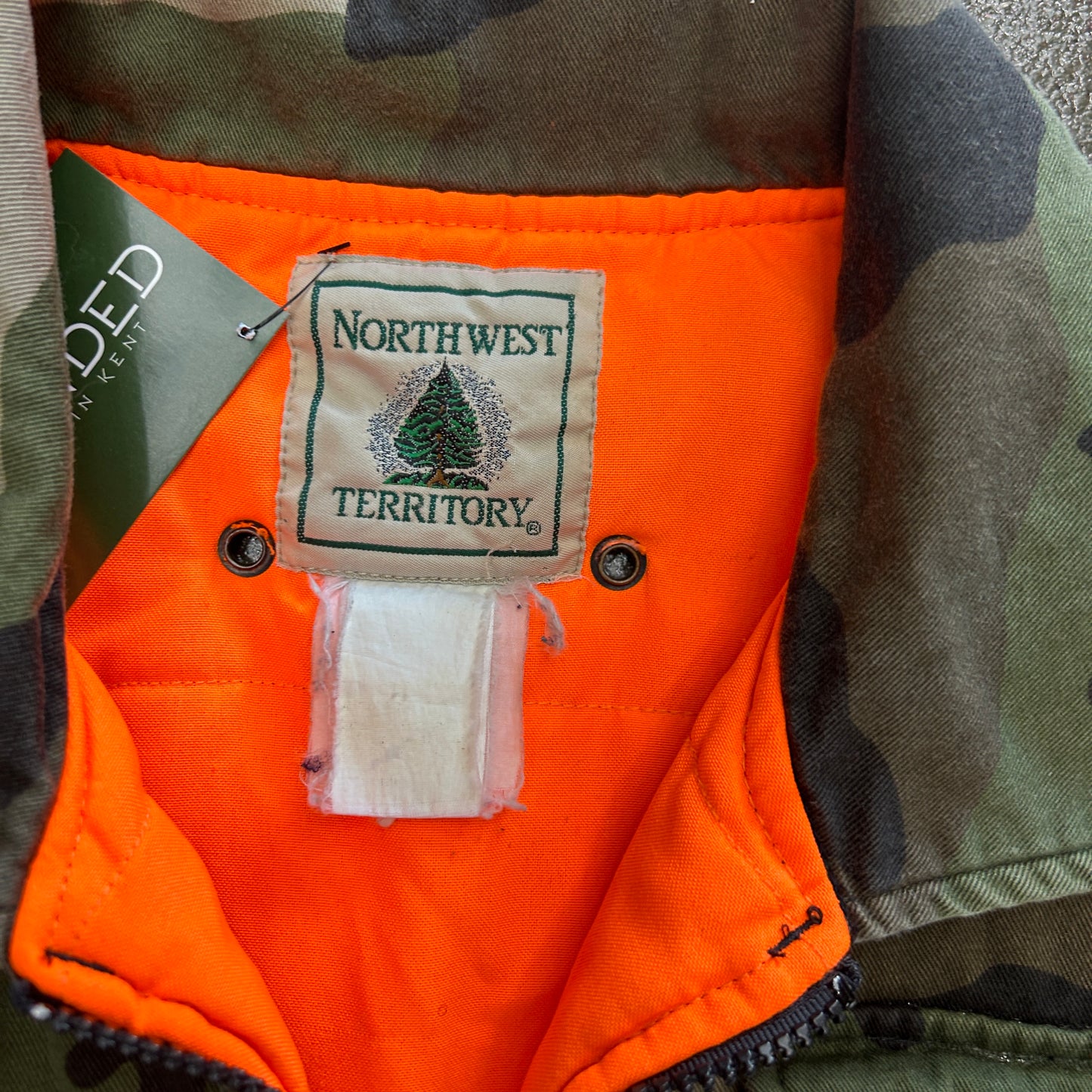 Vintage Northwest Territory Camo Puffer Vest