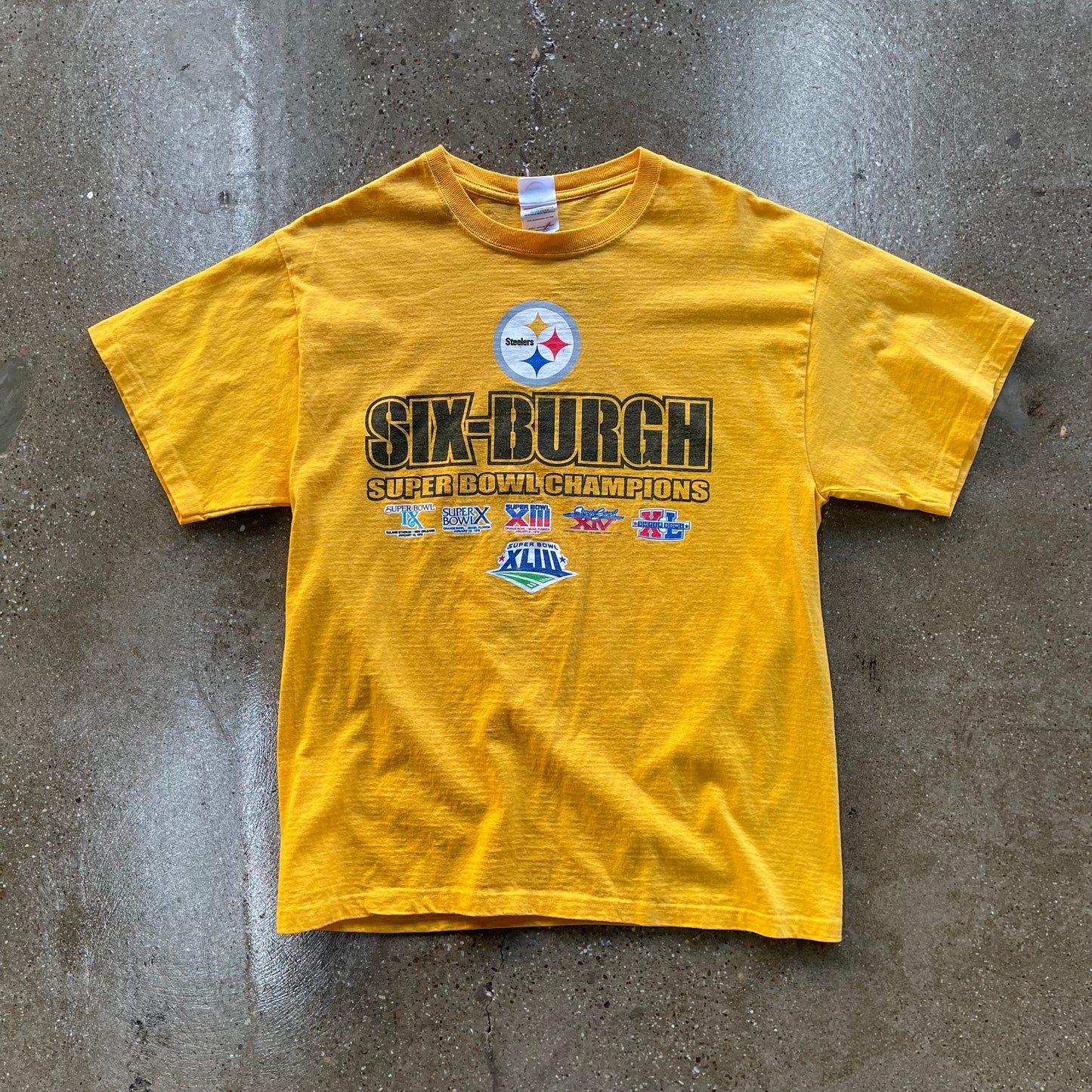 Vintage Steelers Six-Burgh Tee