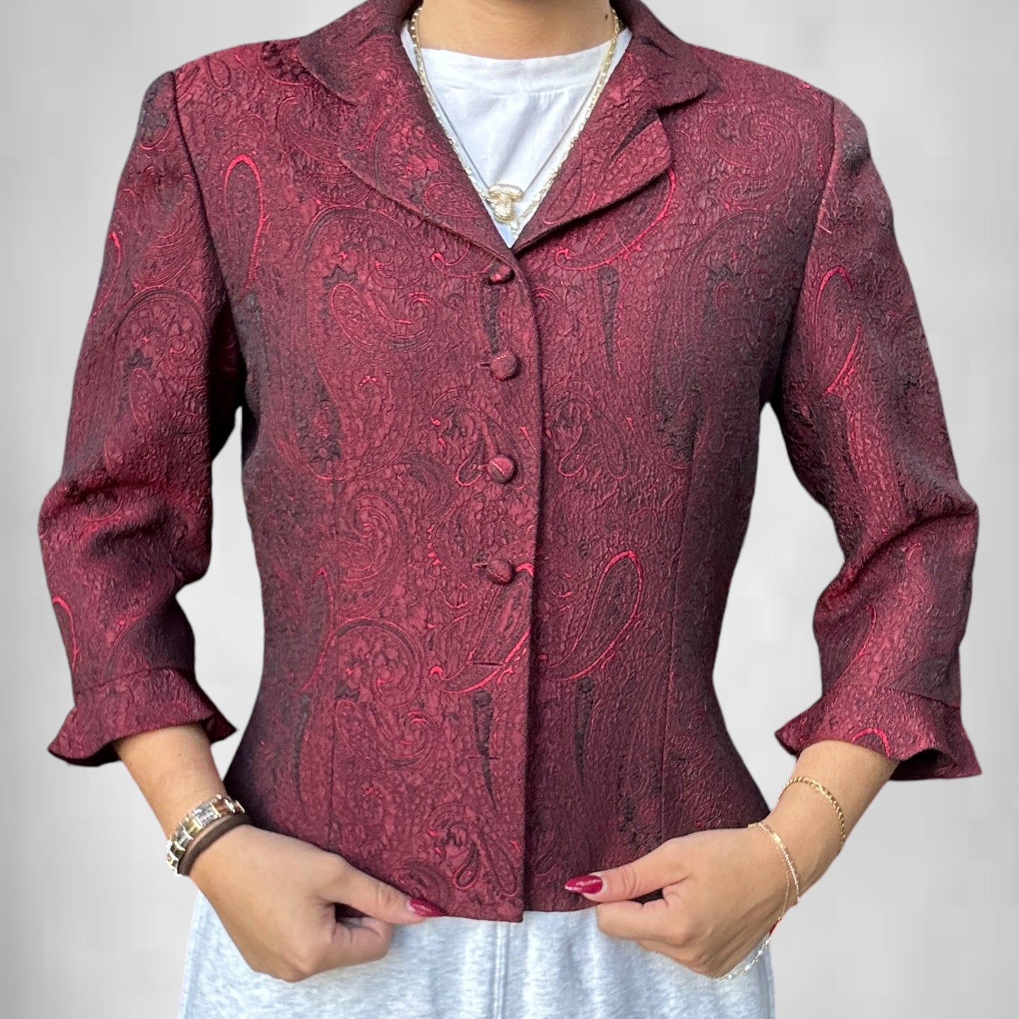 Vintage Maggy L Paisley Blazer