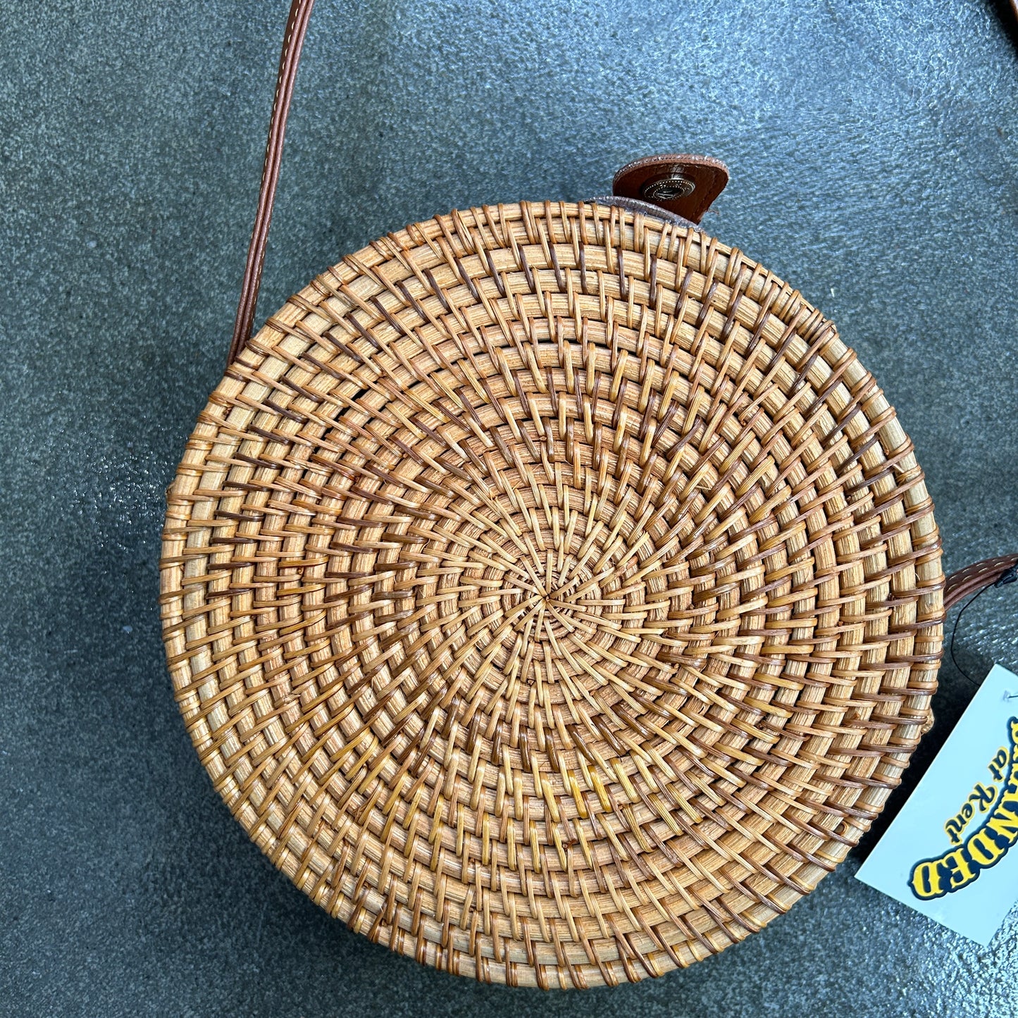 Woven Seashell Rattan Purse