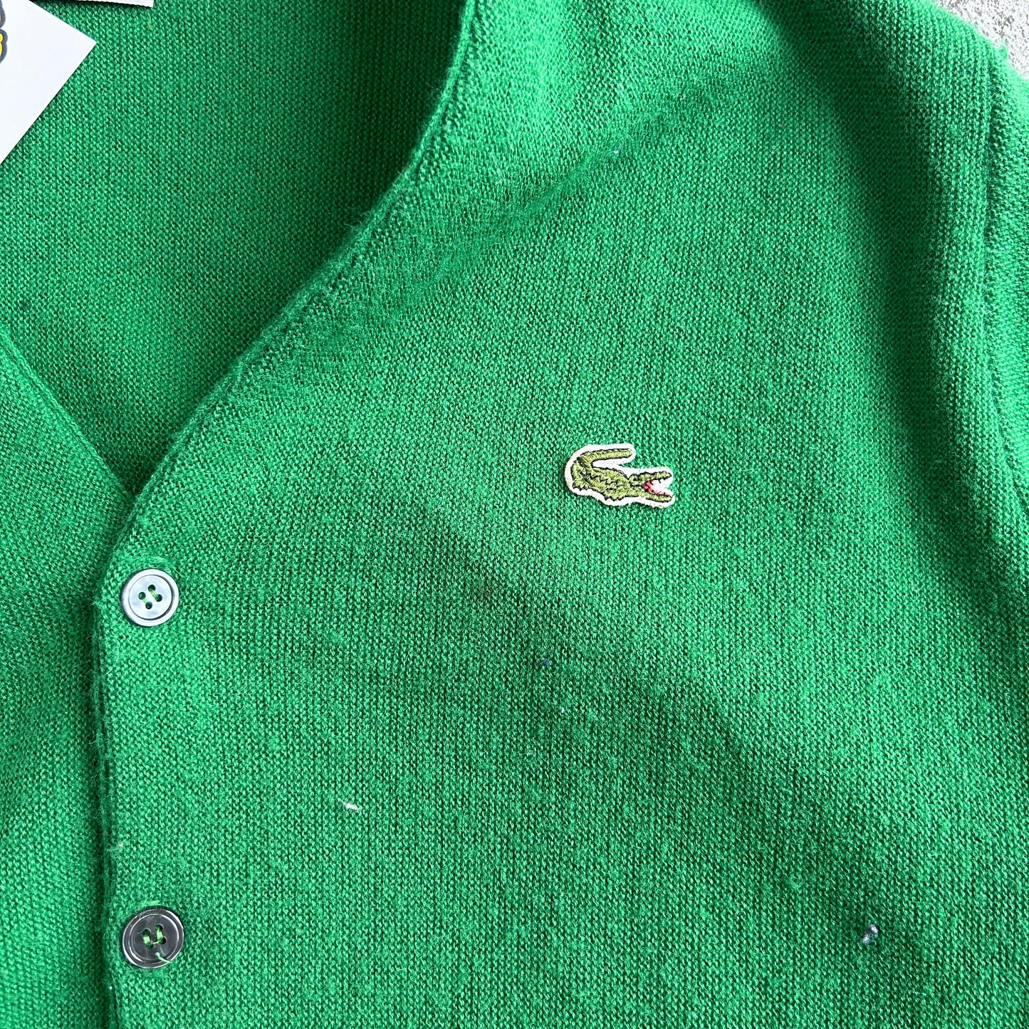 Vintage Lacoste Button Up Cradigan