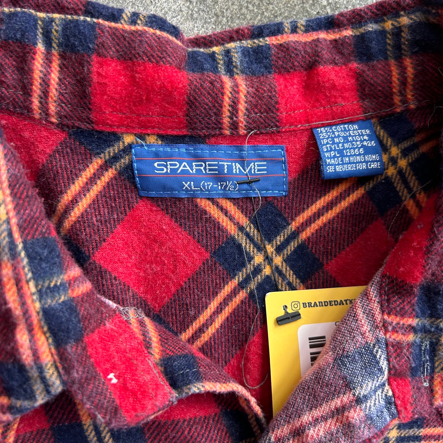 Vintage Spare Time Flannel Button Up