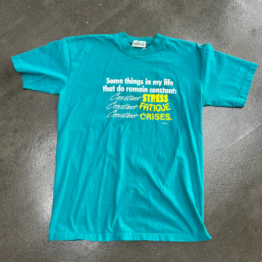 Vintage Single Stitch Turtles Slogan Tee