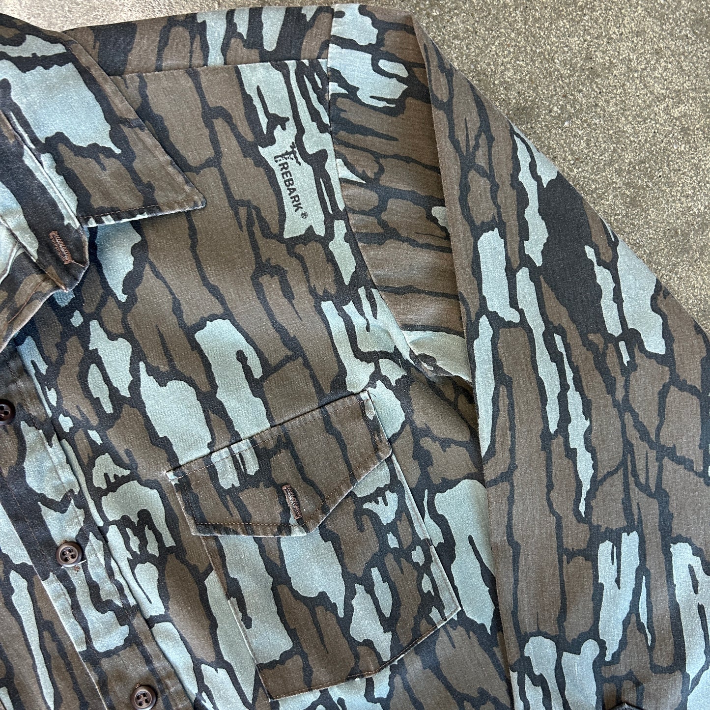 Vintage Redhead Camo Button Down