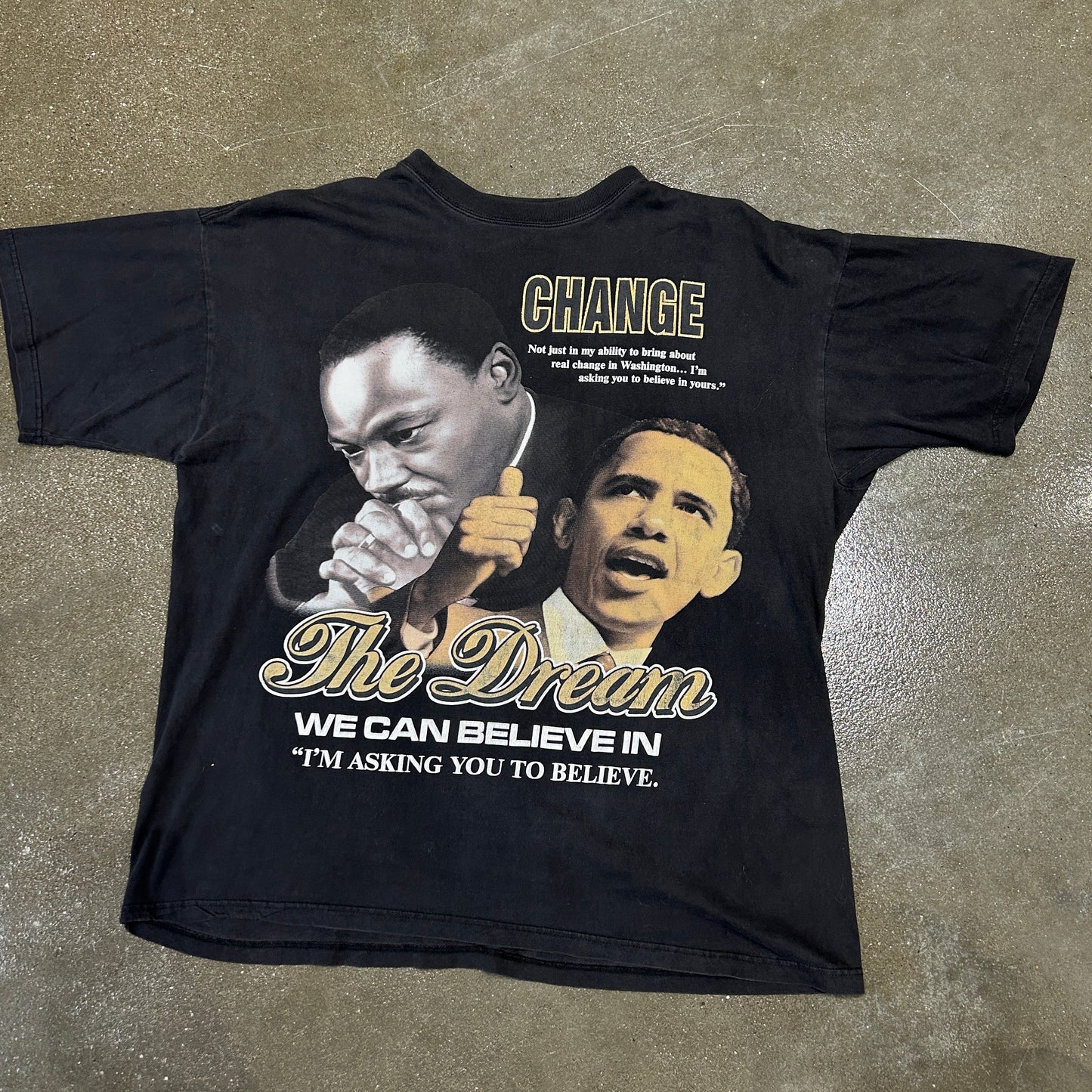 Vintage Obama MLK Tshirt