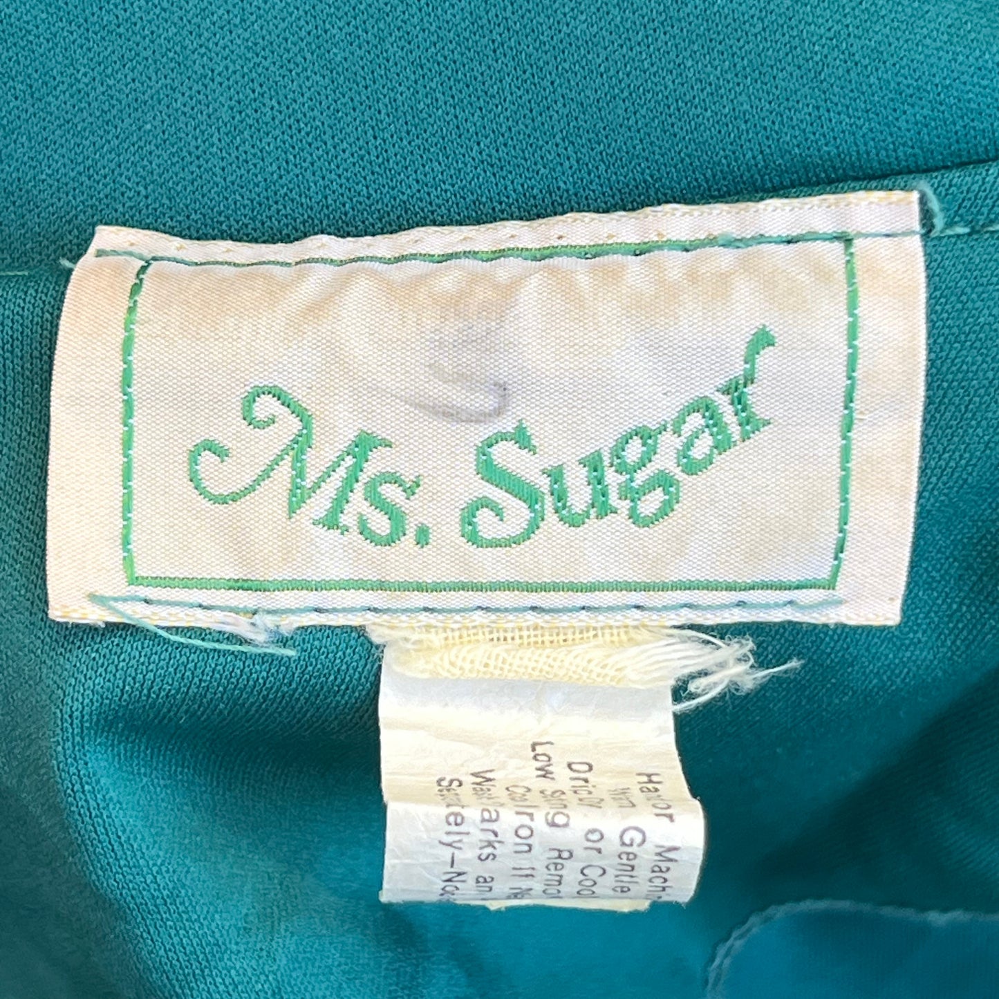 Vintage Ms Sugar Green Dress