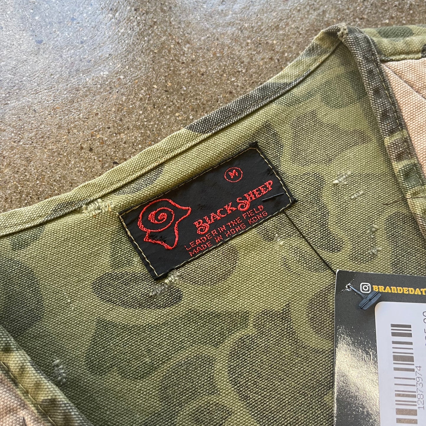 Vintage Black Sheep Camo Vest