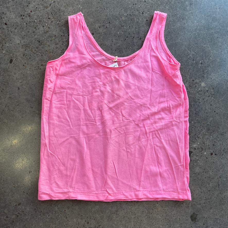 Vintage Neon Pink Tank Top