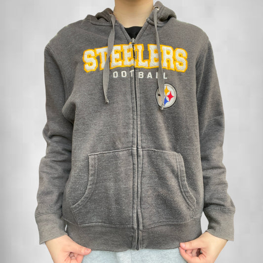 Vintage Steelers Football Zip Up Jacket