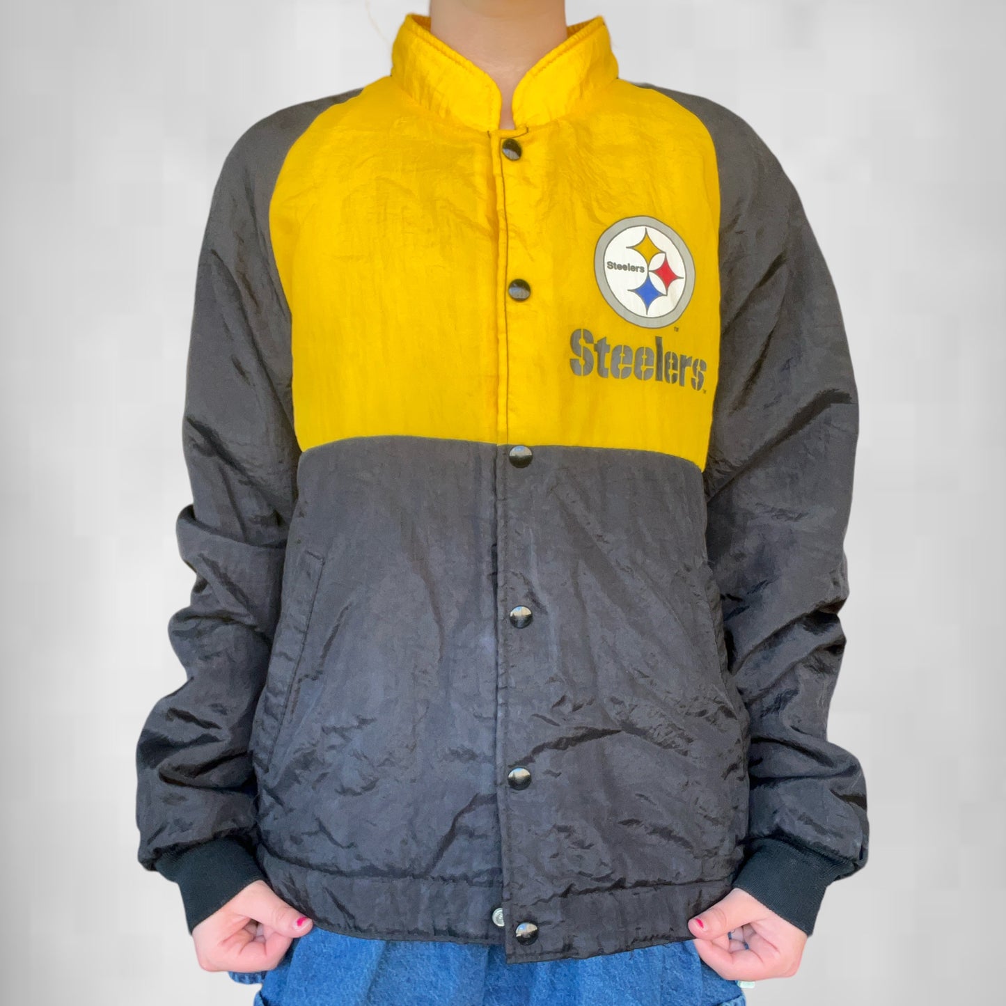 Vintage Steelers Fiberglas Bomber Jacket