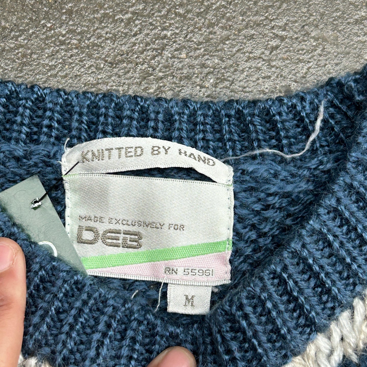 Vintage DEB Hand Knit Sweater