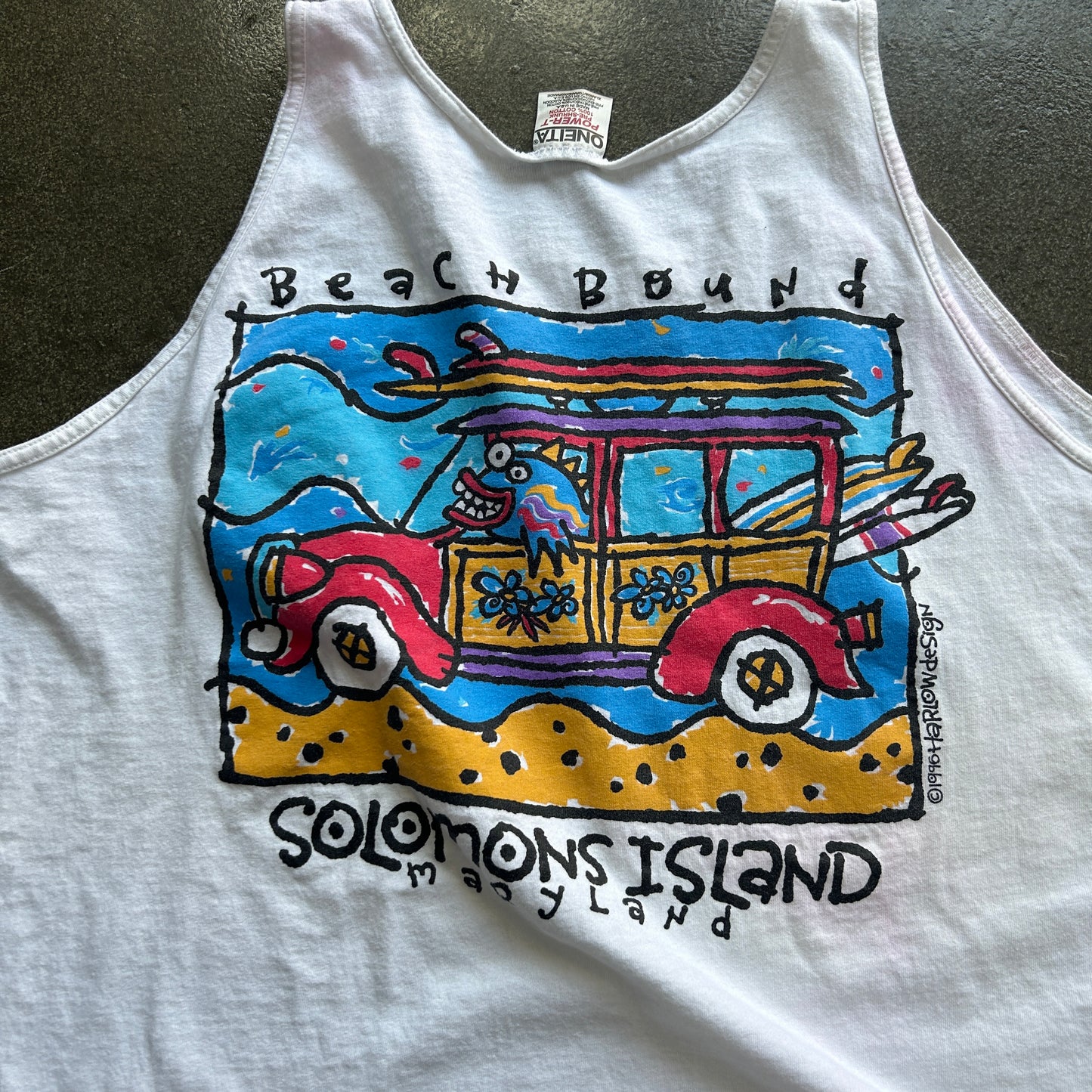 Vintage 1996 Solomon Island Maryland Tank Top