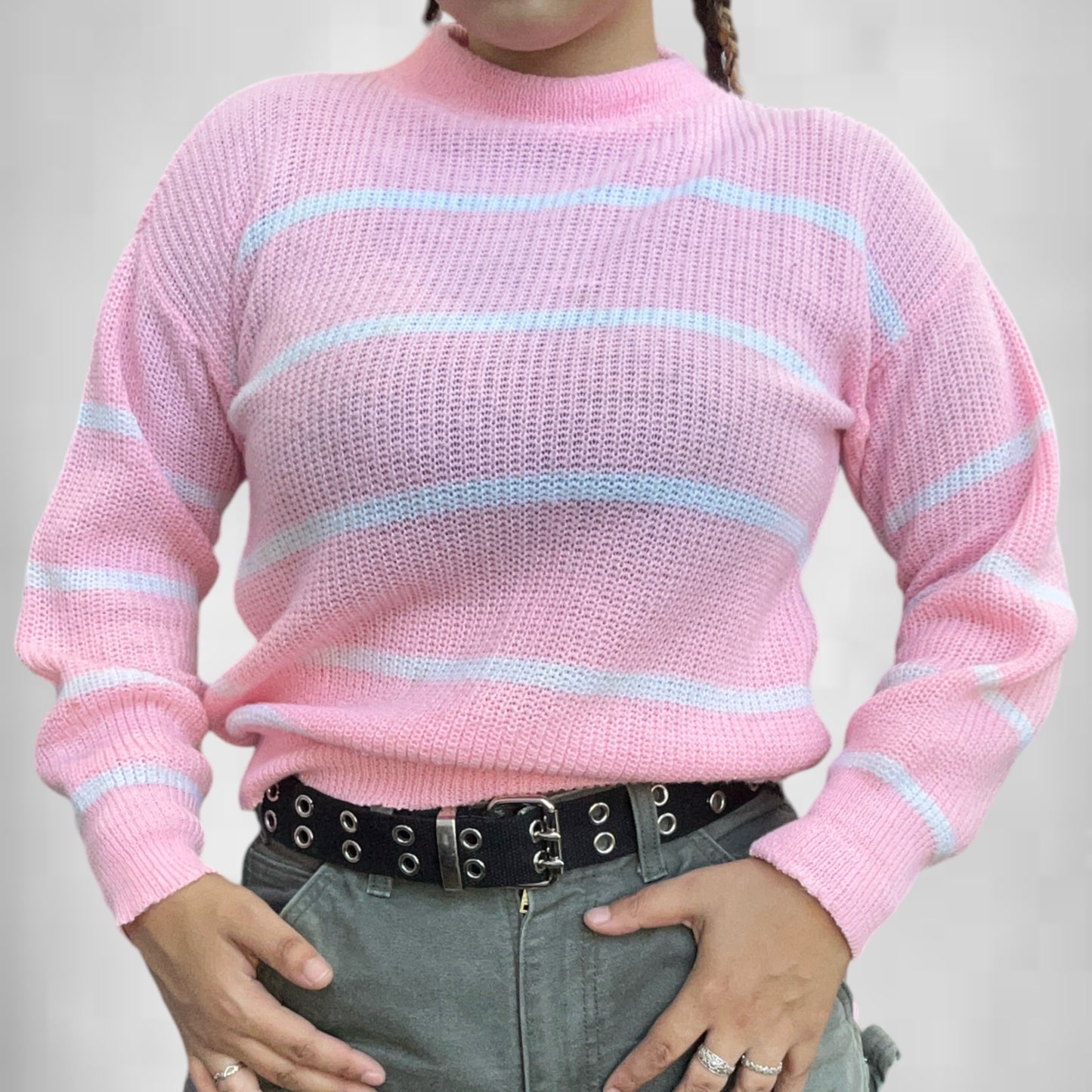 Vintage Striped Pastel Sweater