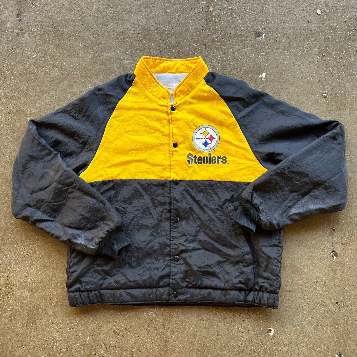 Vintage Steelers Fiberglas Bomber Jacket