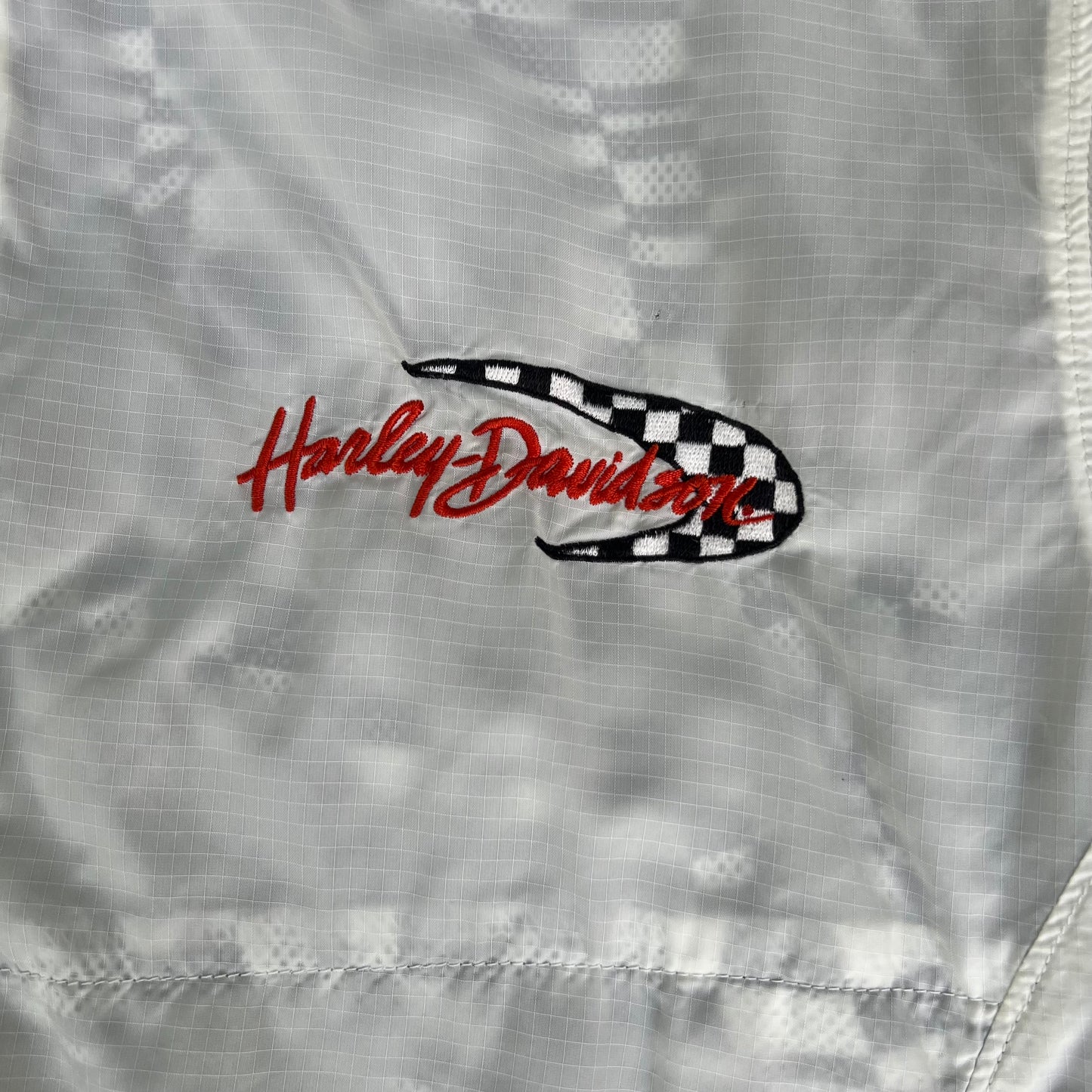 Vintage Harley Davidson Checkered Windbreaker